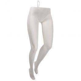 ACCESSORIES FOR MANNEQUINS - FEMALE LEG MANNEQUINS : Hanging female mannequin leg white color