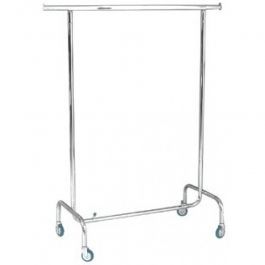 CLOTHES RAILS - HANGING RAILS WITH WHEELS : Chromed hanging rails with wheels basic