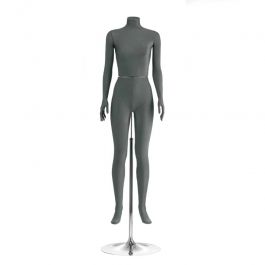 Mannequin headless headless female mannequin with dark gray fabric Mannequins vitrine