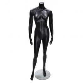 FEMALE MANNEQUINS : Headless female mannequins black mat