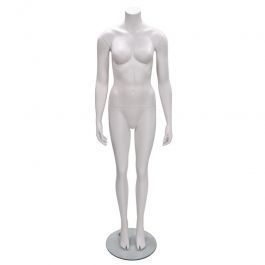 FEMALE MANNEQUINS : Headless female mannequins mat white