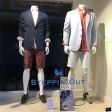 Image 1 : Headless male mannequin straight white ...
