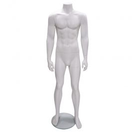 MALE MANNEQUINS - DISPLAY MANNEQUINS HEADLESS  : Headless male mannequin whit color staight position