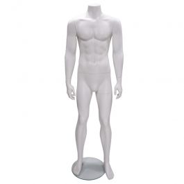 MALE MANNEQUINS - DISPLAY MANNEQUINS HEADLESS : Headless male mannequin whit color staight position