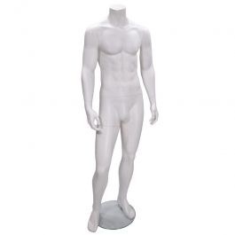 MALE MANNEQUINS : Headless male mannequins white