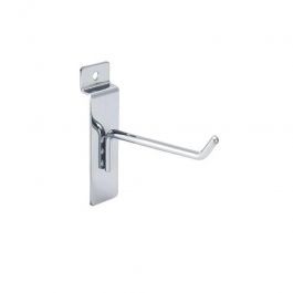 Slatwall and fittings Hook for grooved panel 10 cm Mobilier shopping