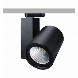 LAMPADE SPOT PER NEGOZI - SPOTS SU ROTAIA LED : Illuminazione a binario led nero 3000lm