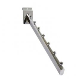 Accessories for slatwalls Inclined hook with 7 balls Mobilier shopping