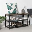 Image 2 : Industrial shoe rack bench with ...