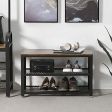 Image 3 : Industrial shoe rack bench with ...
