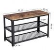 Image 4 : Industrial shoe rack bench with ...