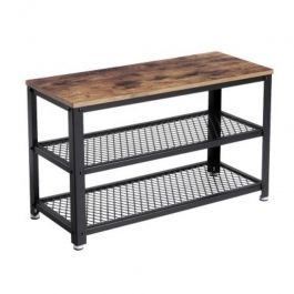 RETAIL DISPLAY FURNITURE - INDUSTRIAL FURNITURES : Industrial shoe bench with 3 levels
