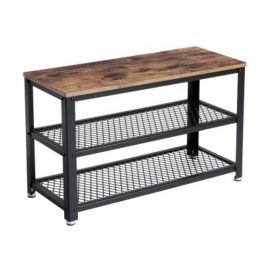 Chairs bench Industrial shoe bench with 3 levels Mobilier shopping