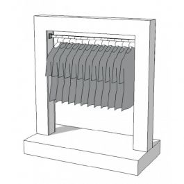 Konfektionsstander Wardrobe Konfektionsstander S-R-PR-014 Portants shopping