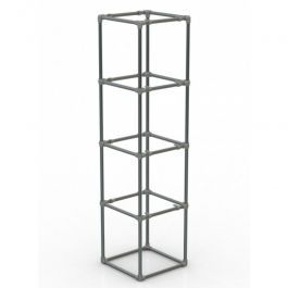 LADENAUSSTATTUNG : Kube podium metal tube