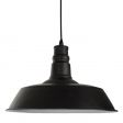 Image 0 : Lampe à suspension industrielle noire avec ...
