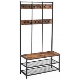 Storage units Large coat rack with shoe bench Mobilier shopping