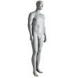 Image 1 : Gray (RAL7042) male window mannequin ...