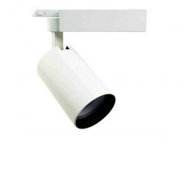 PROFESSIONELL SPOT LAMPEN - CLUSTER-SPOTS LED : Led spotlight auf weißer schiene 3500k