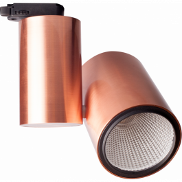RETAIL LIGHTING SPOTS : Led tracklight copper finish 1100lm 2700k