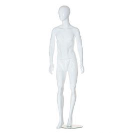 MALE MANNEQUINS : Male mannequin abstract white glossy effect