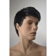 Image 0 :  Male mannequin black wig.