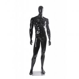 MALE MANNEQUINS : Male mannequin budget line black gloss