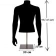 Image 3 : Men's mannequin bust cement ...