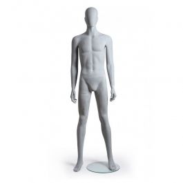 PROMOTIONS MALE MANNEQUINS : Male mannequin grey foundry finish standing position