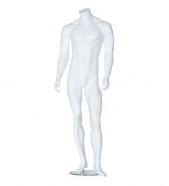 Display mannequins headless Male mannequin man without head matt white Mannequins vitrine