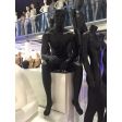 Image 1 : Faceless seated male mannequin - black ...