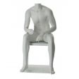 Image 0 : Male mannequin seated without head ...