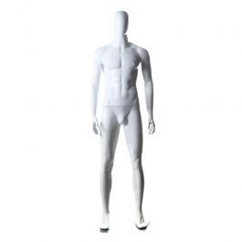 MALE MANNEQUINS : Male mannequin straight position white color