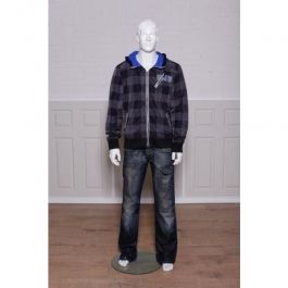 Mannequins stylised Male mannequin with white head stylised Mannequins vitrine