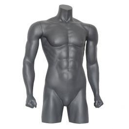 MALE MANNEQUIN BUST : Male sport torso with beginning legs