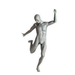 MALE MANNEQUINS - SPORT MANNEQUINS : Male window mannequin football ball shooter