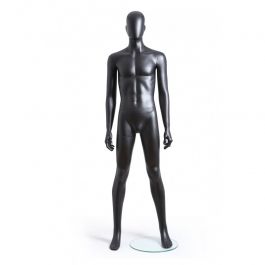 Manichini astratto Manichini uomo urbano con testa nero mat Mannequins vitrine