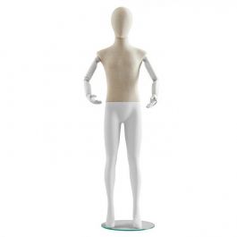 MANICHINI BAMBINO - MANICHINI ASTRATTO : Manichino bambini corpo in tessuto con braccia 155cm