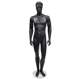 Manichini stilizzati Manichino nero uomo con testa stilizzati Mannequins vitrine