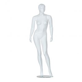 MANICHINI DONNA : Manichino dona bianco stilizzato 182 cm