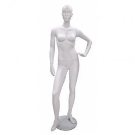 MANICHINI DONNA - MANICHINI ASTRATTO : Manichino donna astratto dritti color bianco