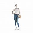 Image 6 : Manichino donna grigio (RAL7042), astratto ...