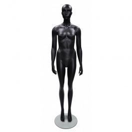 MANIQUIES MUJER - MANIQUIES SIN RASGOS  : Maniquí de ventana de mujer estilizada negro