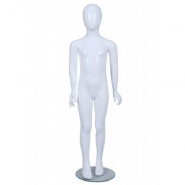 Maniquies sin rasgos Maniqui infantil blanco con cabeza de 7-8 anos Mannequins vitrine