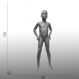 MANIQUIES NINOS : Maniquie sin rasgos niño 6 años de color gris abstracto