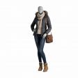 Image 7 : Mannequin de vitrine femme gris ...