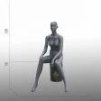 Image 2 : Mannequin de vitrine femme assise ...