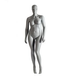 MANNEQUINS VITRINE FEMME : Mannequin de vitrine femme grande taille pose droite