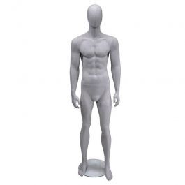 Mannequins abstraits Mannequin de vitrine homme abstrait gris ciment Mannequins vitrine