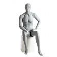 Image 0 : Mannequin de vitrine homme gris ...